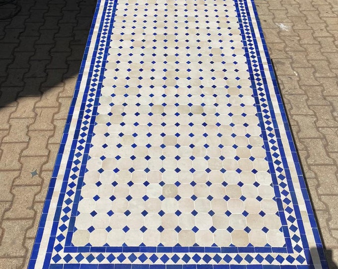 Handcrafted Moroccan Mosaic Table - Boho Chic Furniture - Patio Decor - Colorful Side Table - Unique Home Decor - Tile Top Coffee Table.