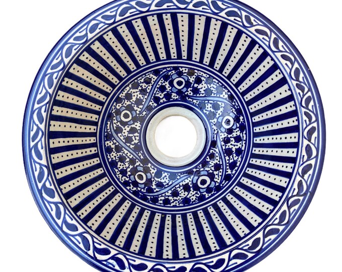 Handmade and hand painted Moroccan ceramic sink/washbasin. Moroccan washbasin handmade.Moroccan sink, ceramics sink