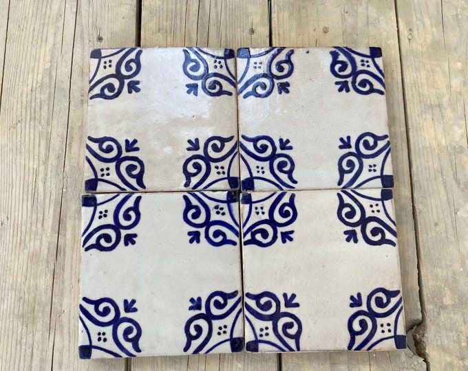 Breathtaking Hand-Painted Moroccan Tiles: Create a Stunning Backsplash or Accent Wall.