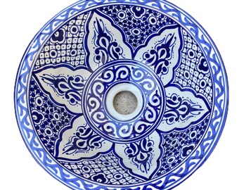 Évier /Lavabo en céramique marocain fait main et peint à la main. Moroccan washbasin handmade.ceramics sink