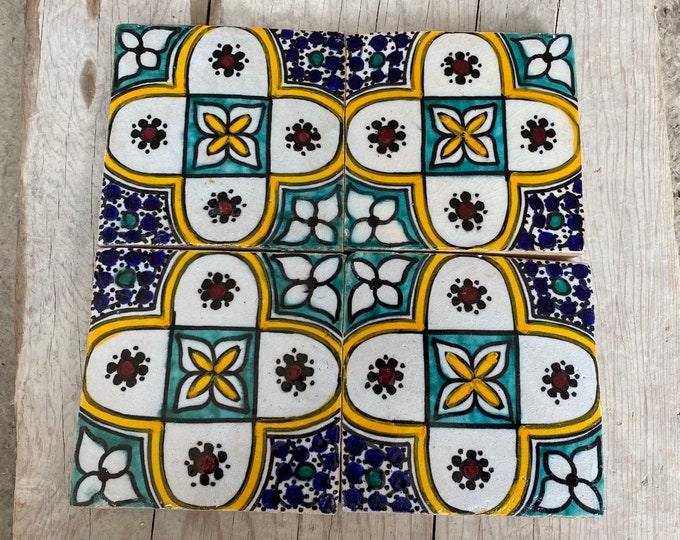 Bohemian Home Decor - Hand-Painted Moroccan Tiles