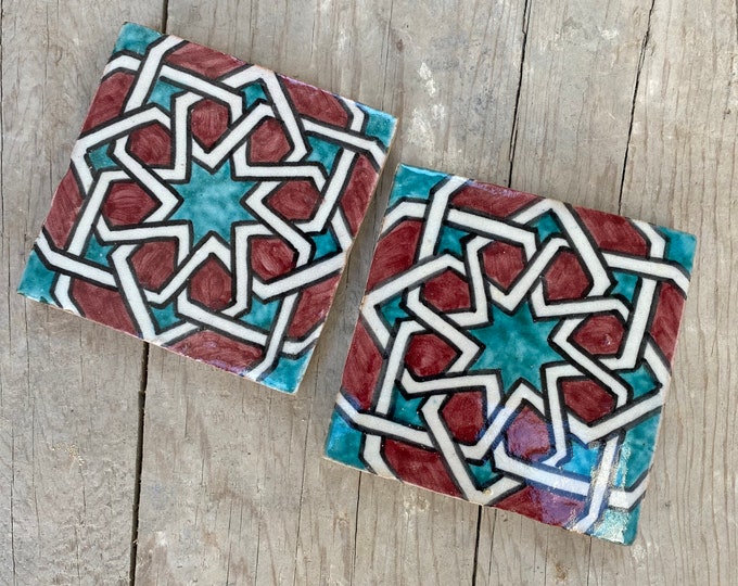 Hand-Painted Moroccan Tile Splendor: Unique Artistry for Your Walls and Floors