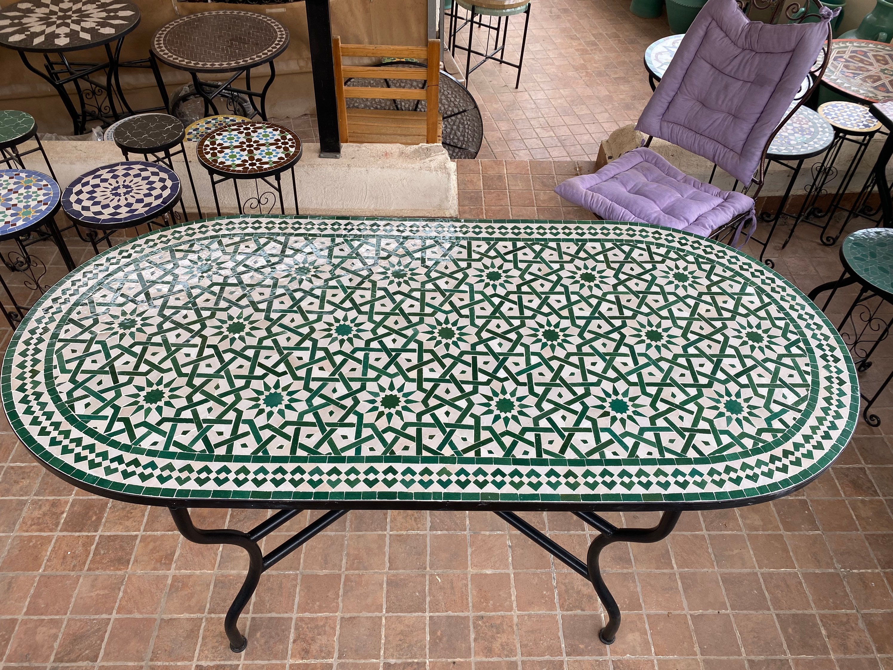 Tiled garden table hotsell