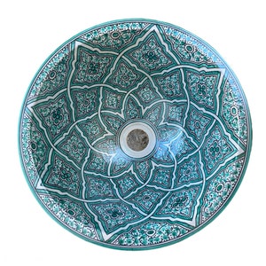 Handmade and hand painted Moroccan ceramic sink/washbasin. Moroccan washbasin handmade.ceramics sink