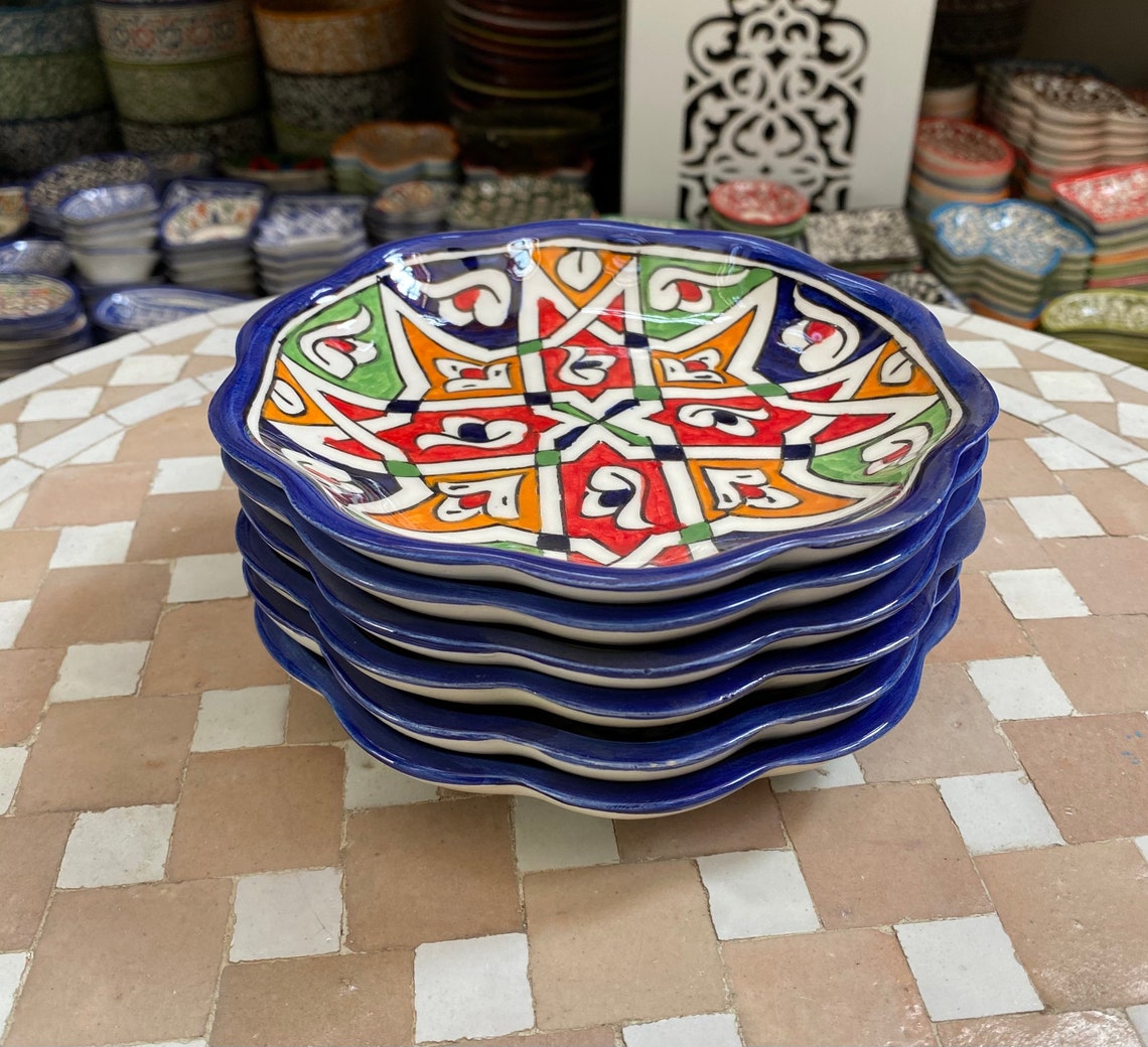 Dessert Plates / Ramekin / Set of 6 Plates Handmade and Etsy