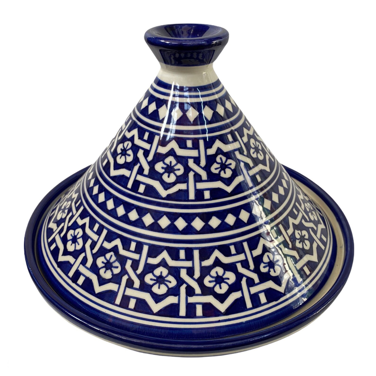 Handmade and handpainted Fes ceramic tagine dish/ Moroccan Etsy