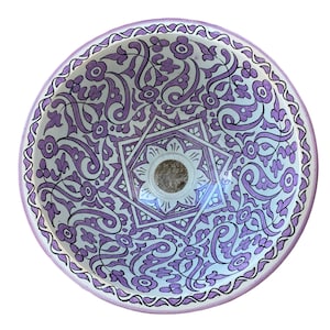 Handmade and hand painted Moroccan ceramic sink/washbasin. Moroccan washbasin handmade.ceramics sink