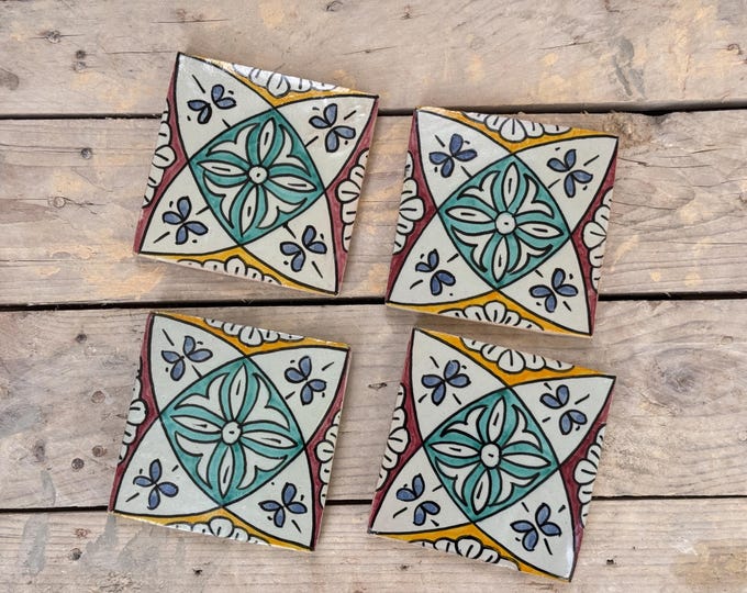 Handmade Moroccan Zellige Tiles – Wall Tiles – Kitchen Backsplash, Bathroom Decor, Authentic Fez Tilework