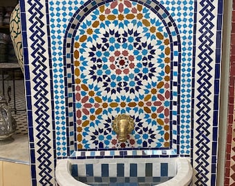 Wall fountain/ wall fountain / Moroccan fountain/mosaic fountain.