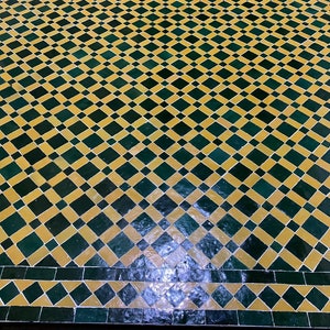 Authentic Handcrafted Rectangular Moroccan Mosaic Table image 3