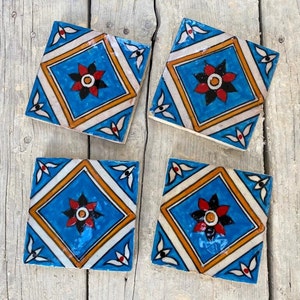 Authentic Handmade Moroccan Tiles: Hand-Painted Elegance Fired in Wood Oven zdjęcie 1
