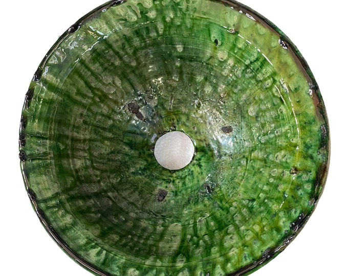 Rustic sink from Tamgroute / handmade sink / ceramic basin from Tamgroute (Morocco) / handmade sink
