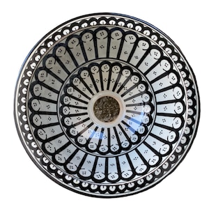 Moroccan ceramic sink, handmade and hand painted/ handmade washbasin/ ceramic washbasin/Moroccan washbasin.