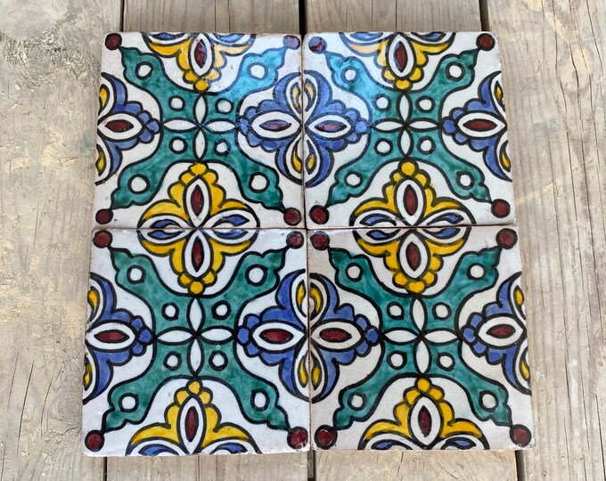 Make Your Space Pop with Our Eye-Catching Hand-Painted Moroccan Tiles