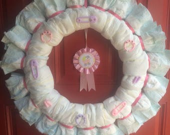 Diaper Wreath