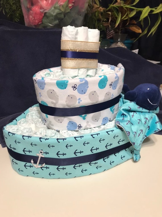boat diaper cake