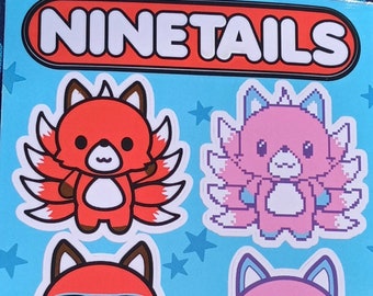 NineTails - "Kitsune" Nine Tailed Fox Sticker Sheet