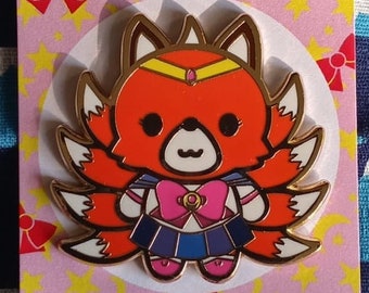 Magical Girl Kitsune Hard Enamel Pin | Nine Tailed Fox in Cosplay by Nine Tails LLC