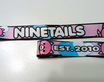 NineTails Kawaii Kitsune Lanyard | Nine Tailed Fox by Nine Tails LLC