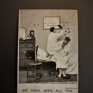 Cartolina postale umoristica dell'annata. Cimici! 1907.