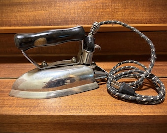 Vintage Electric Iron Model 98 by Bersted Manufacturing Company Original Packaging Instructions
