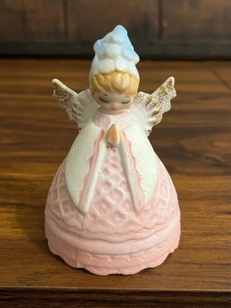 Karen Carson Creations KCC Praying Angel Ceramic Bell. - Etsy