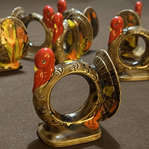 Turkey Napkin Rings Etsy