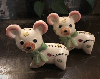 Pair Teddy Bear Salt and Pepper Shakers.