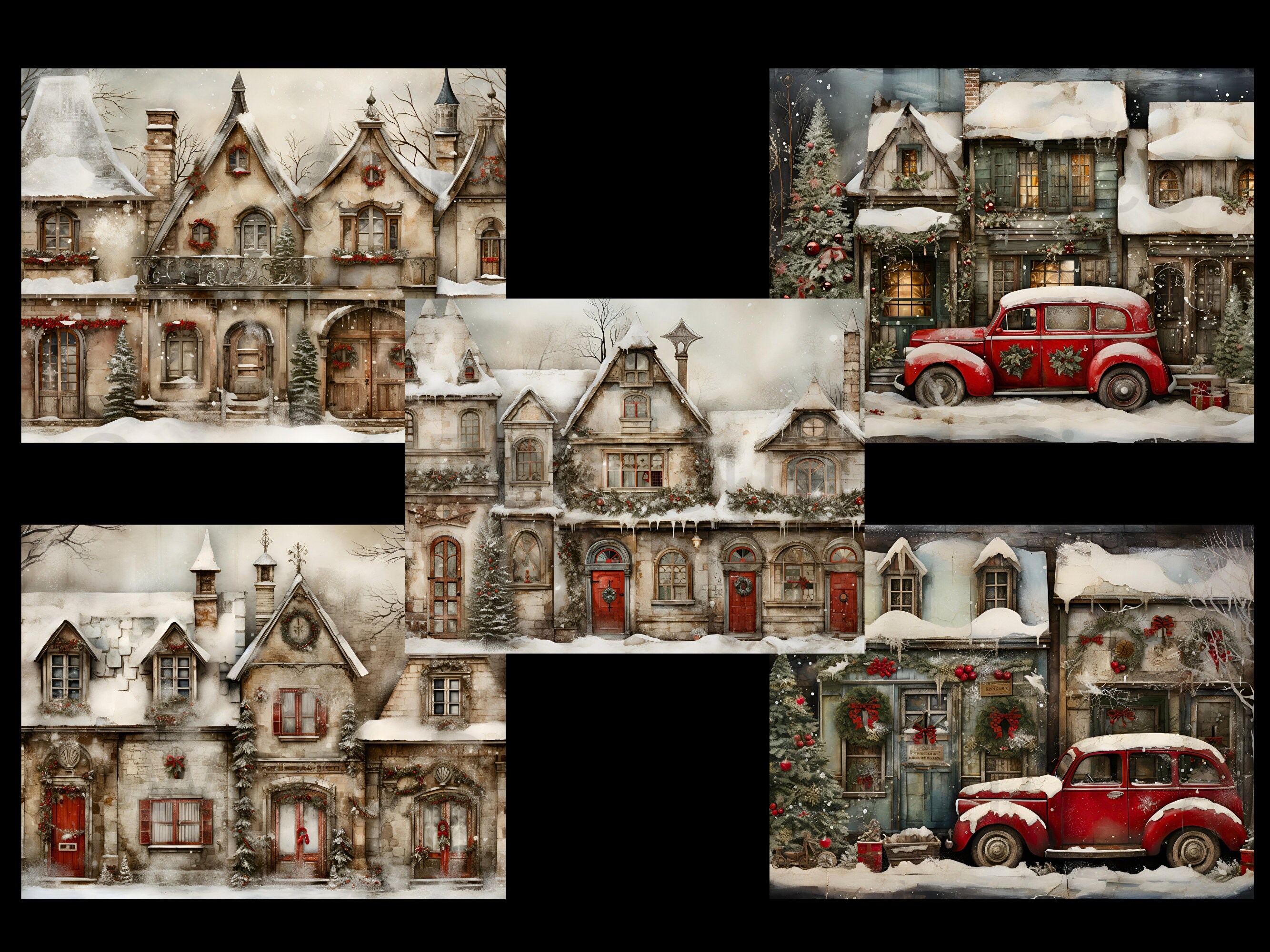 Christmas Paper, Junk Journal, Printable, Digital, Download, Junk ...