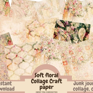 Junk Journal kit, Collage Papier, Junk Journal, Mixed Media, Ephemera, Digital Kit, Printable, Journals, Vintage Papier, Scrapbook, bujo, art