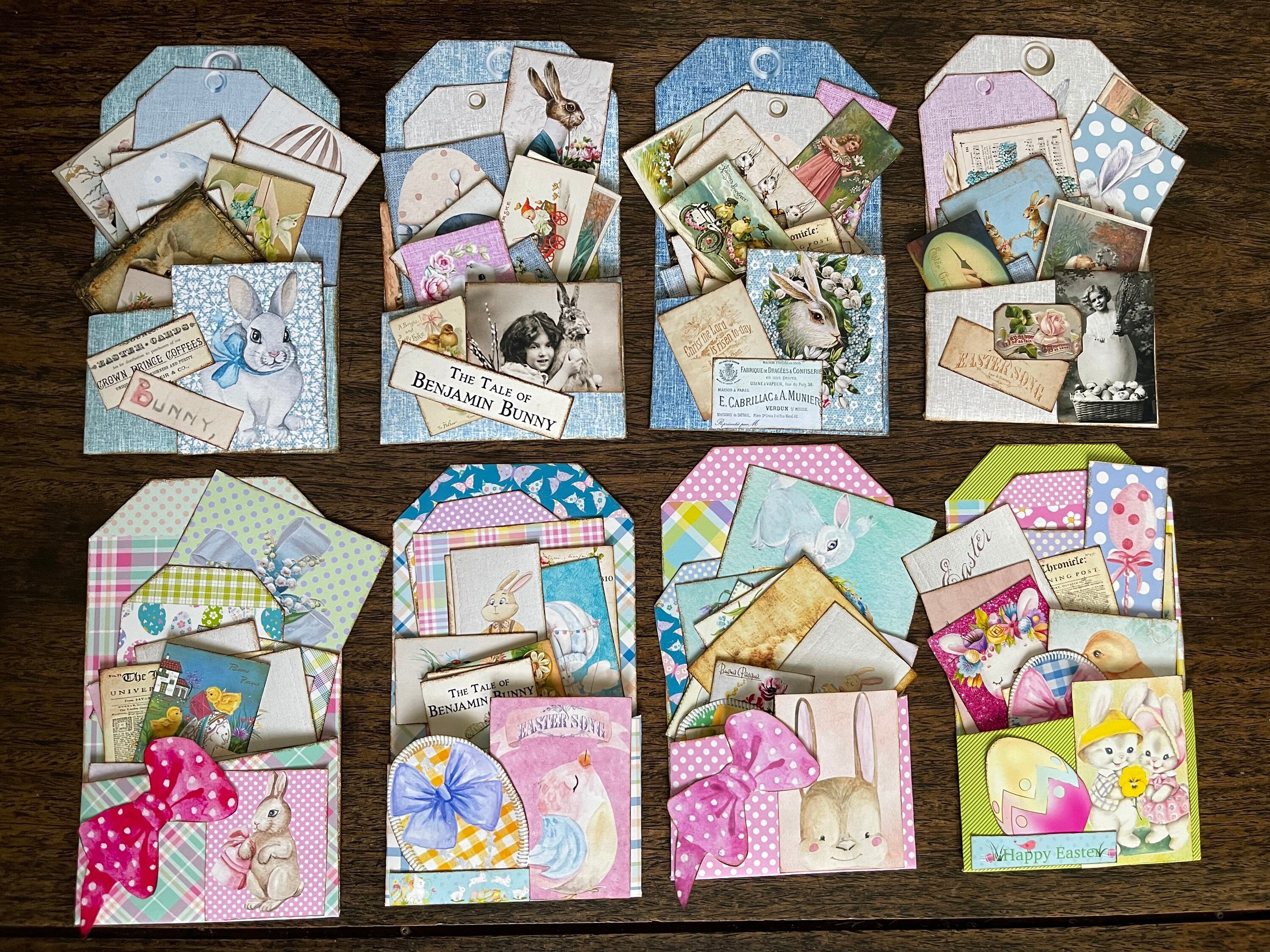 Easter, Pocket Tags, Loaded Envelope, Junk Journal Kit, Printable ...
