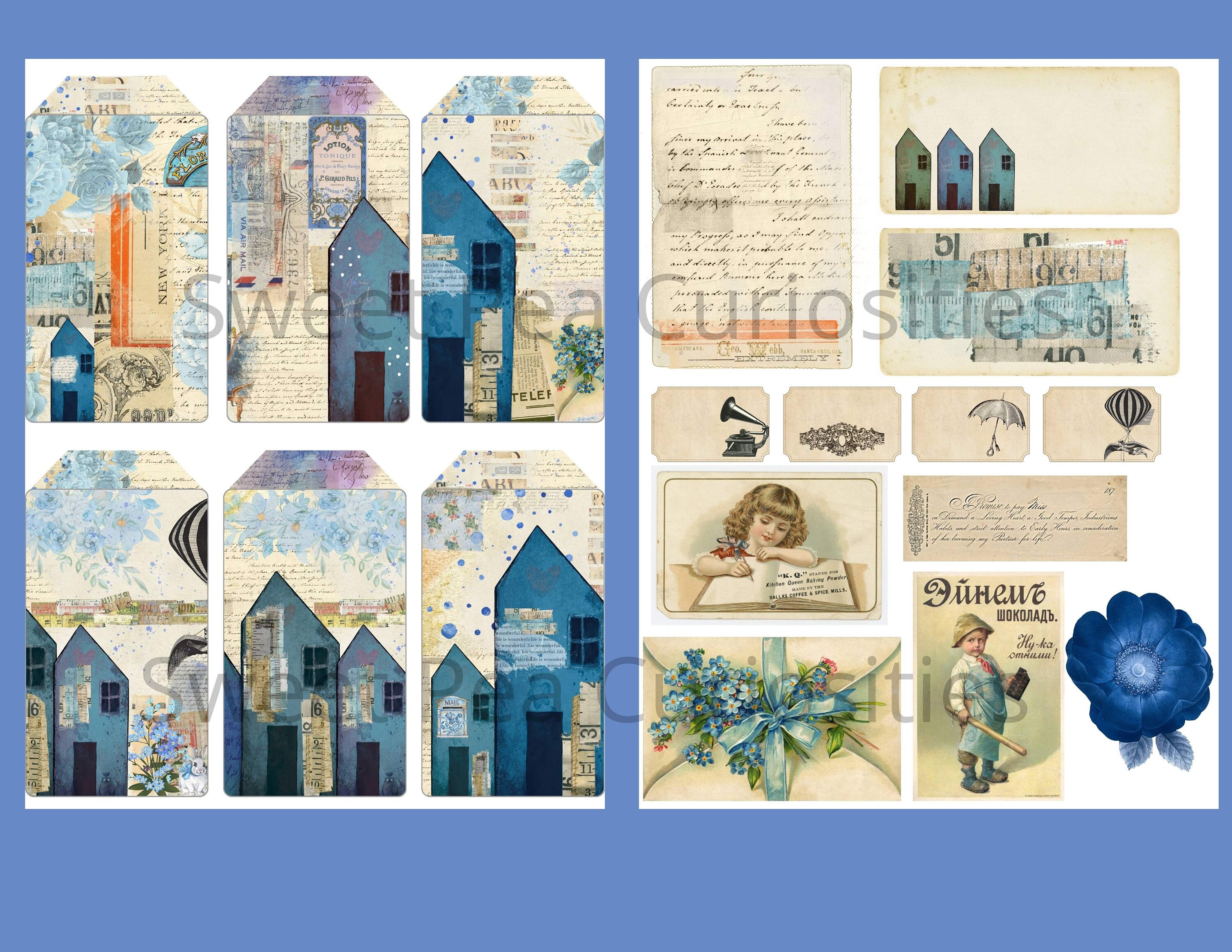 Whimsical Houses, Junk Journal Kit, Digital, Download, Printable ...