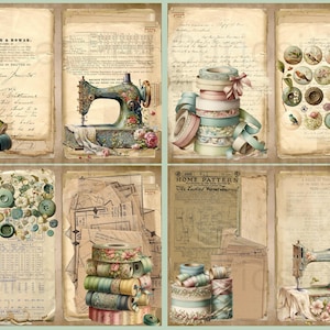 Sewing Junk Journal, Printable, Download, Digital, Junk Journal Kit ...