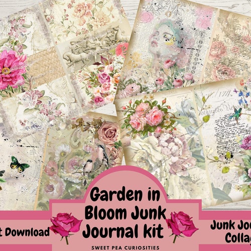 Junk Journal Kit Collage Paper Junk Journal Mixed Media - Etsy