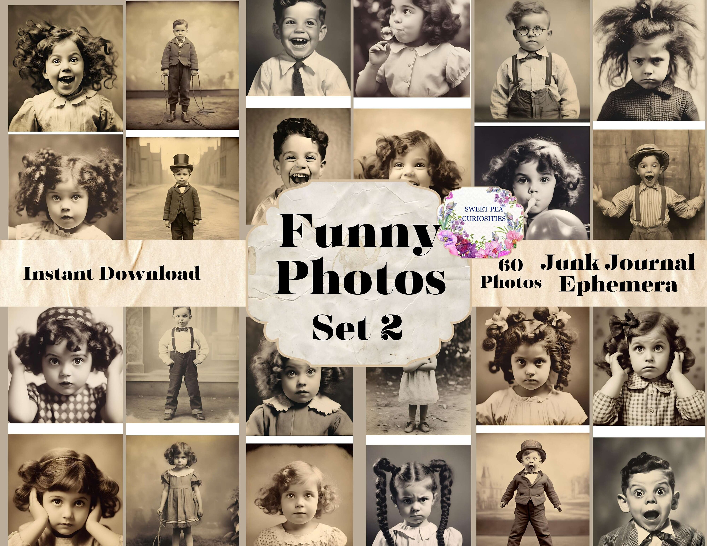 Printable, Photos, Mixed Media, Download, Digital, Junk Journal, Supplies, Kit, Ephemera, Collage, Vintage, Papers, Scrapbook, Grunge, Art