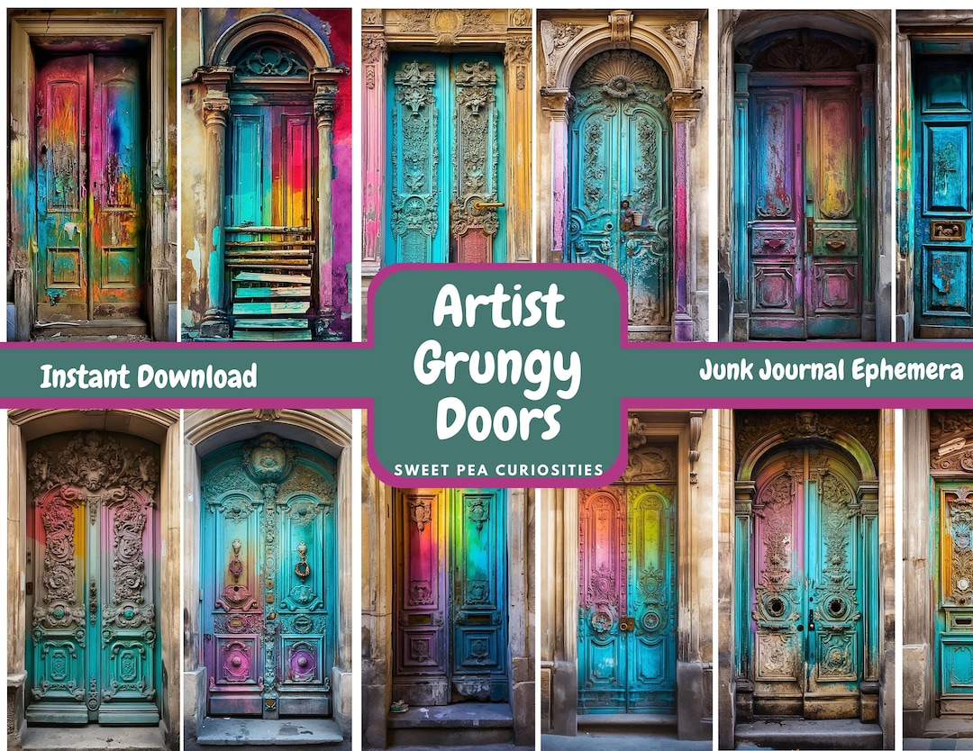 Junk Journal, Printable, Download, Digital, Art, Doors, Supplies, Kit ...