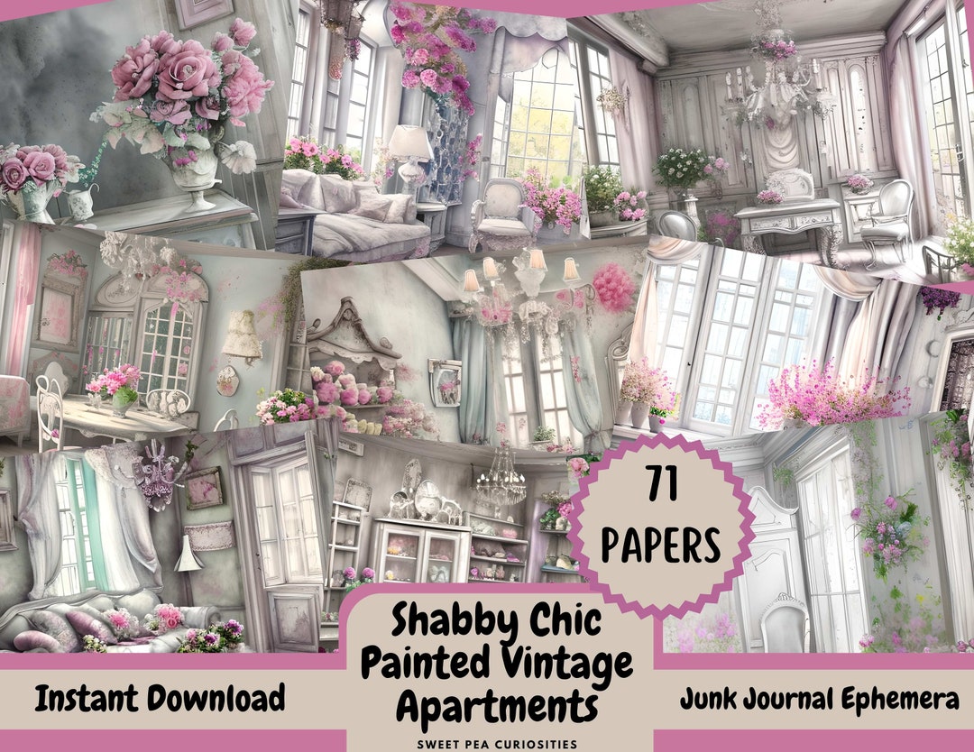 Shabby Chic, Junk Journal, Digital, Download, Printable, Ephemera ...