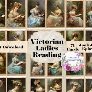 Printable, Download, Digital, Victorian, Book, Junk Journal, Supplies, Kit, Ephemera, Collage, Vintage, Papers, Scrapbook, Vintage, Photo