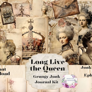 Junk Journal Kit, Printable, Fotos, Mixed Media, Download, digital, Junk Journal, Ephemera, Collage, Vintage, Papiere, Scrapbook, Grunge