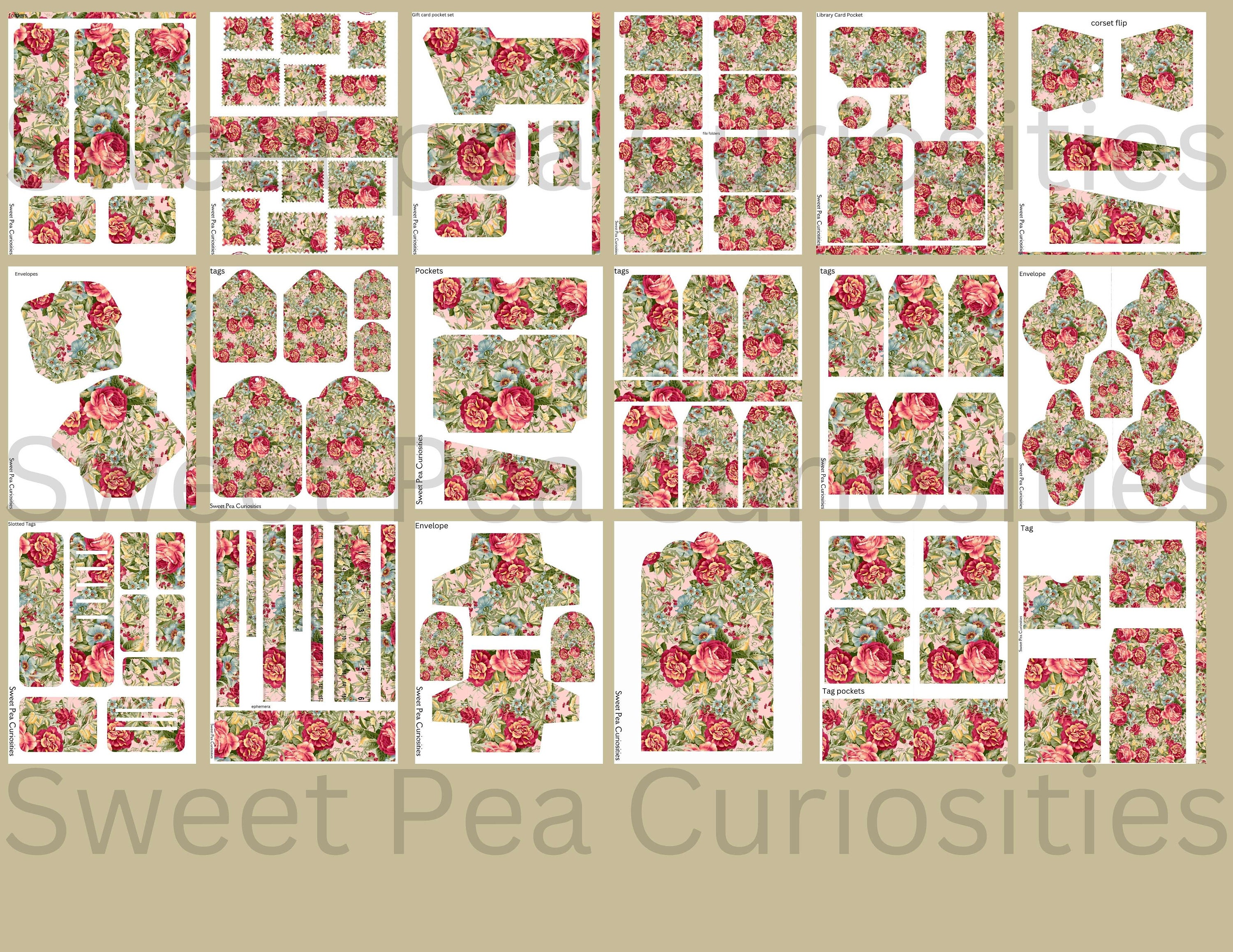 Junk Journal Ephemera Printable Digital Download Vintage - Etsy