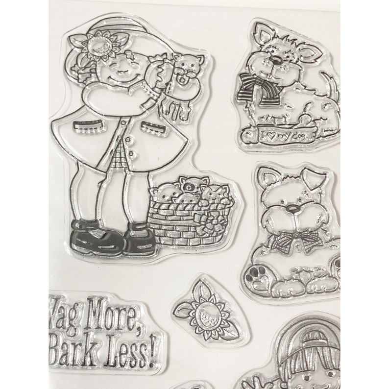 Clear Stamps Ephemera girl Planner Dog Mixed Media Clear stamp set cat Junk Journal Cardmaking Janies Furry Friends boy, DYI