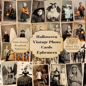 Halloween, Kit de diario basura, Digital, Descargable, Imprimible, Diario basura, Grunge, Álbum de recortes, Efímera, Grunge, Técnica mixta, Bruja, Fantasma