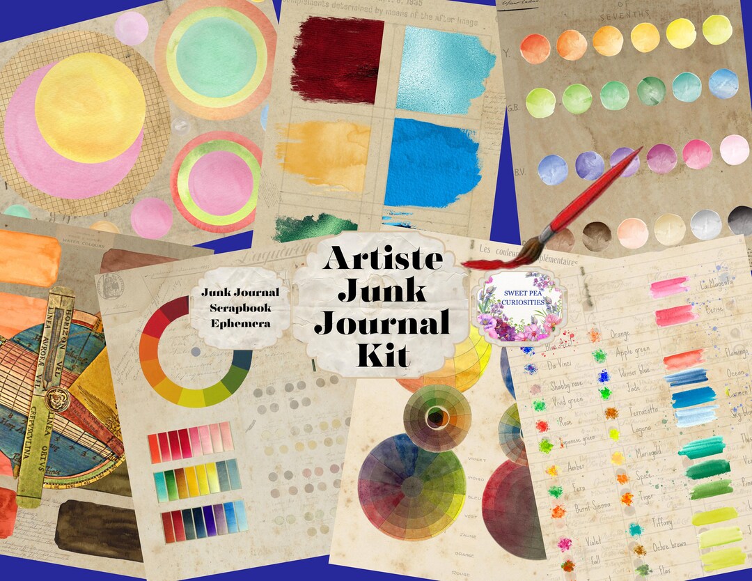 5.5 Lbs. Scrapbook Lot Junk Journal Kit De Stash Artist Rub On's