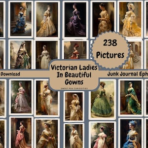 Printable, Photos, Victorian, Fashion, Download, Digital, Junk Journal, Supplies, Kit, Ephemera, Collage, Vintage, Papers, Scrapbook,