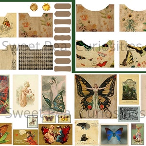 Butterfly, Folio, Digital, Download, Printable, Junk Journal, Ephemera ...
