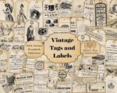 Vintage, Advertisement, Junk Journal Kit, Digital, Download, Printable, Junk Journal, Tags, Labels, Scrapbook, Ephemera, Shabby Chic