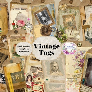 Ephemera Labels - Collage Sheet - Download Collage
