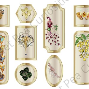 Vintage Jewelry, Embellishments, Digital, Download, Printable, Junk ...