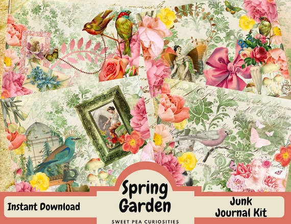 Junk Journal Kit Collage Paper Junk Journal Mixed Media - Etsy