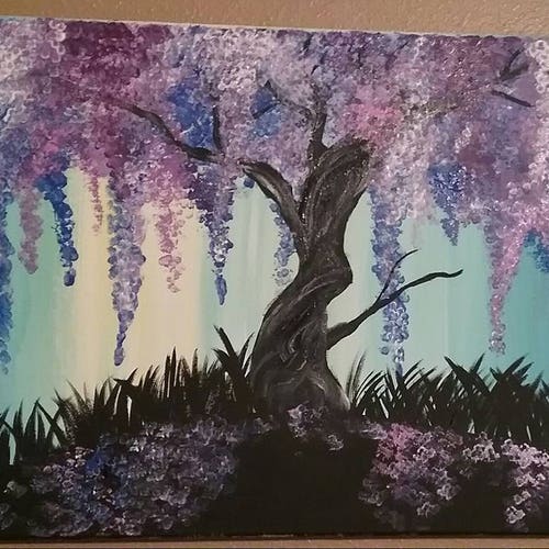 Colorful willow tree